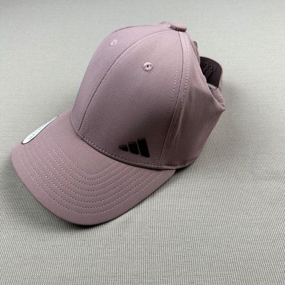 adidas Accessories - Adidas Womens Backless Hat Wonder Oxide Purple AEROREADY Ponytail Cap 5155021